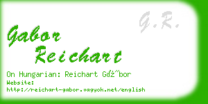 gabor reichart business card